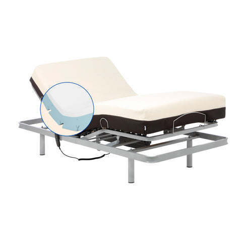 Cama articulada eléctrica con colchón ortopédico viscoelástico