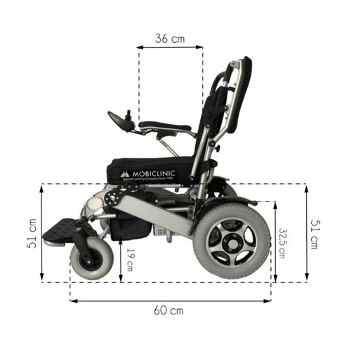 Silla de ruedas eléctrica plegable Troya