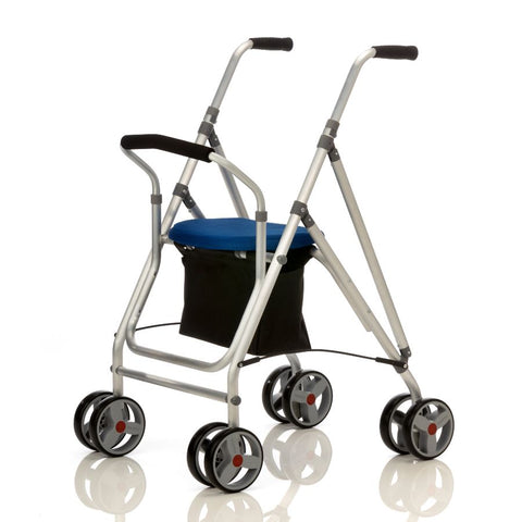 Andador premium con 4 ruedas y frenos de presión