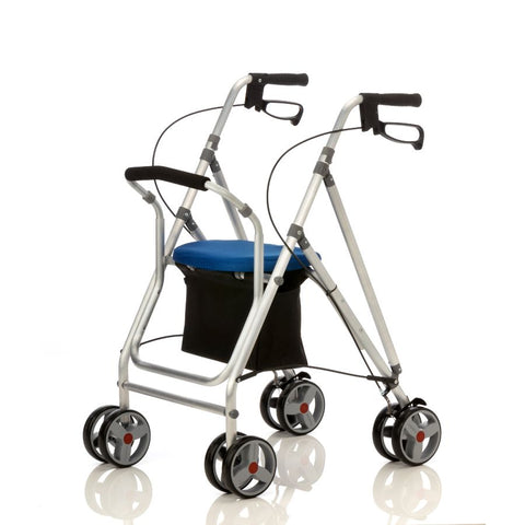Andador Premium de 4 ruedas y frenos en manetas