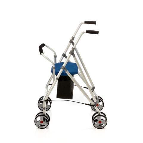 Andador premium con 4 ruedas y frenos de presión