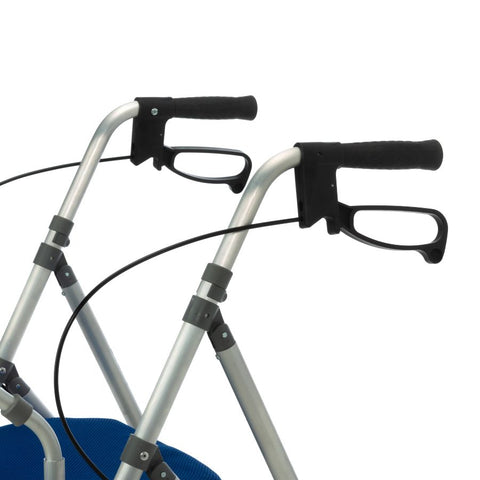 Andador Premium de 4 ruedas y frenos en manetas