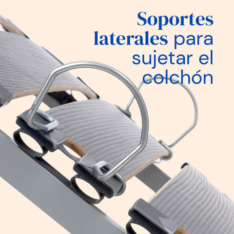 Cama articulada eléctrica con colchón viscoelástico Tencel y barandillas