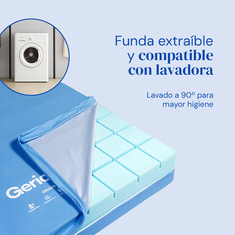 Colchón impermeable de espuma | Corte superior en cuadrícula - Origin HR - 105x190 cm