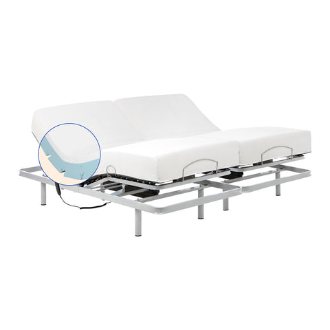 Camas articuladas de matrimonio con Colchón Viscoelástico con funda Tencel - 180x190 cm