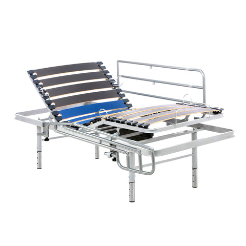 Cama Articulada Compacta regulable en altura con barandillas | Mando inalámbrico - 90x200 cm