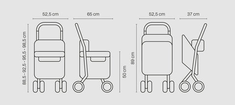 Andador y carro para la compra Senior assist